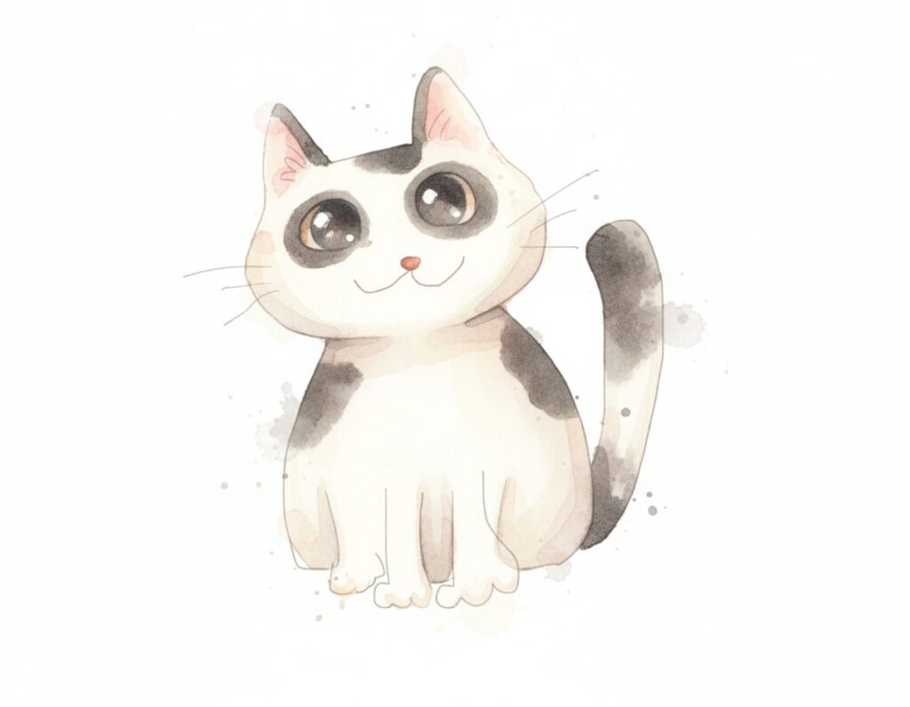 Geminiが生成した猫のイラスト
