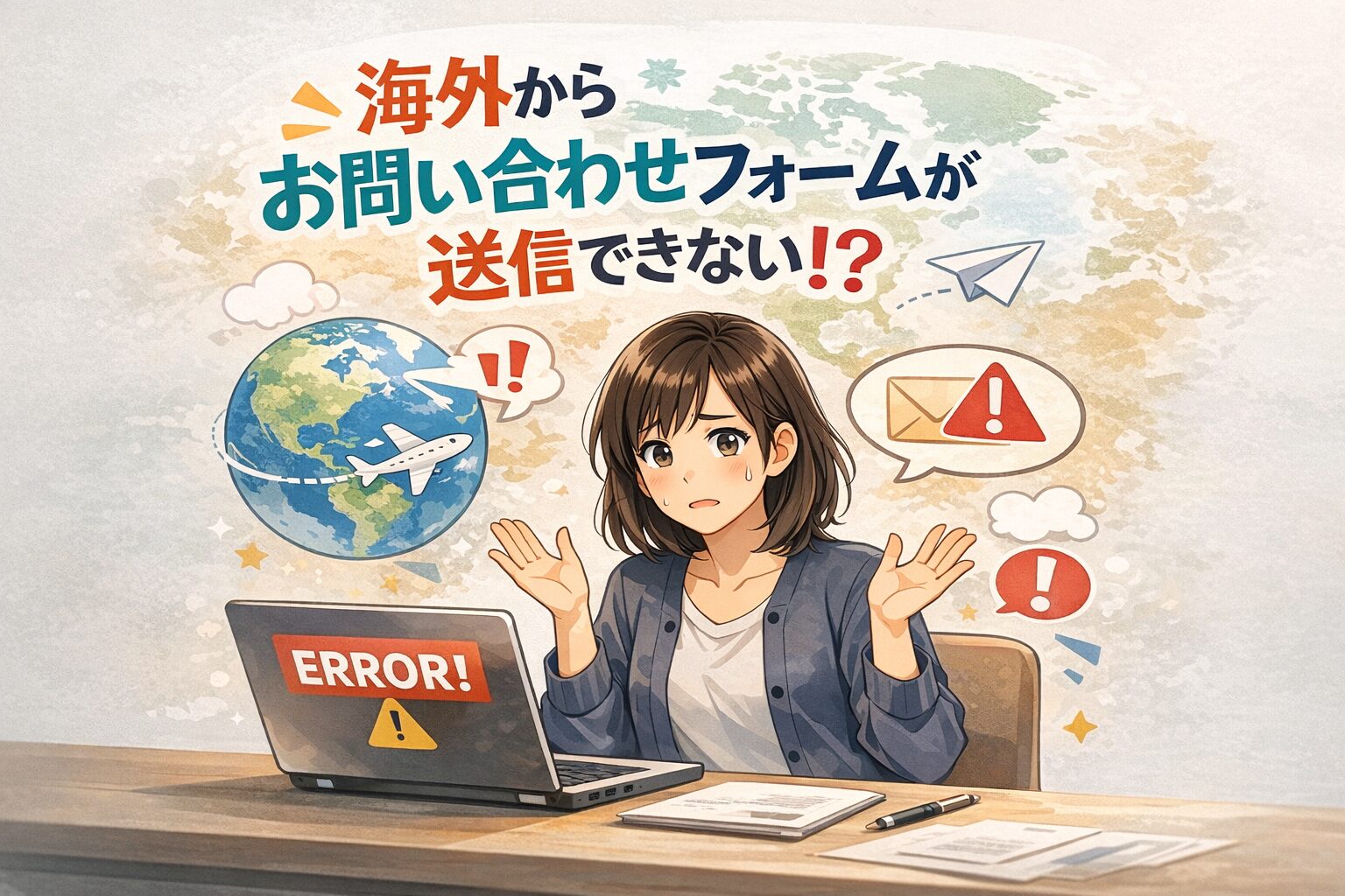 海外からお問い合わせフォームが送れない