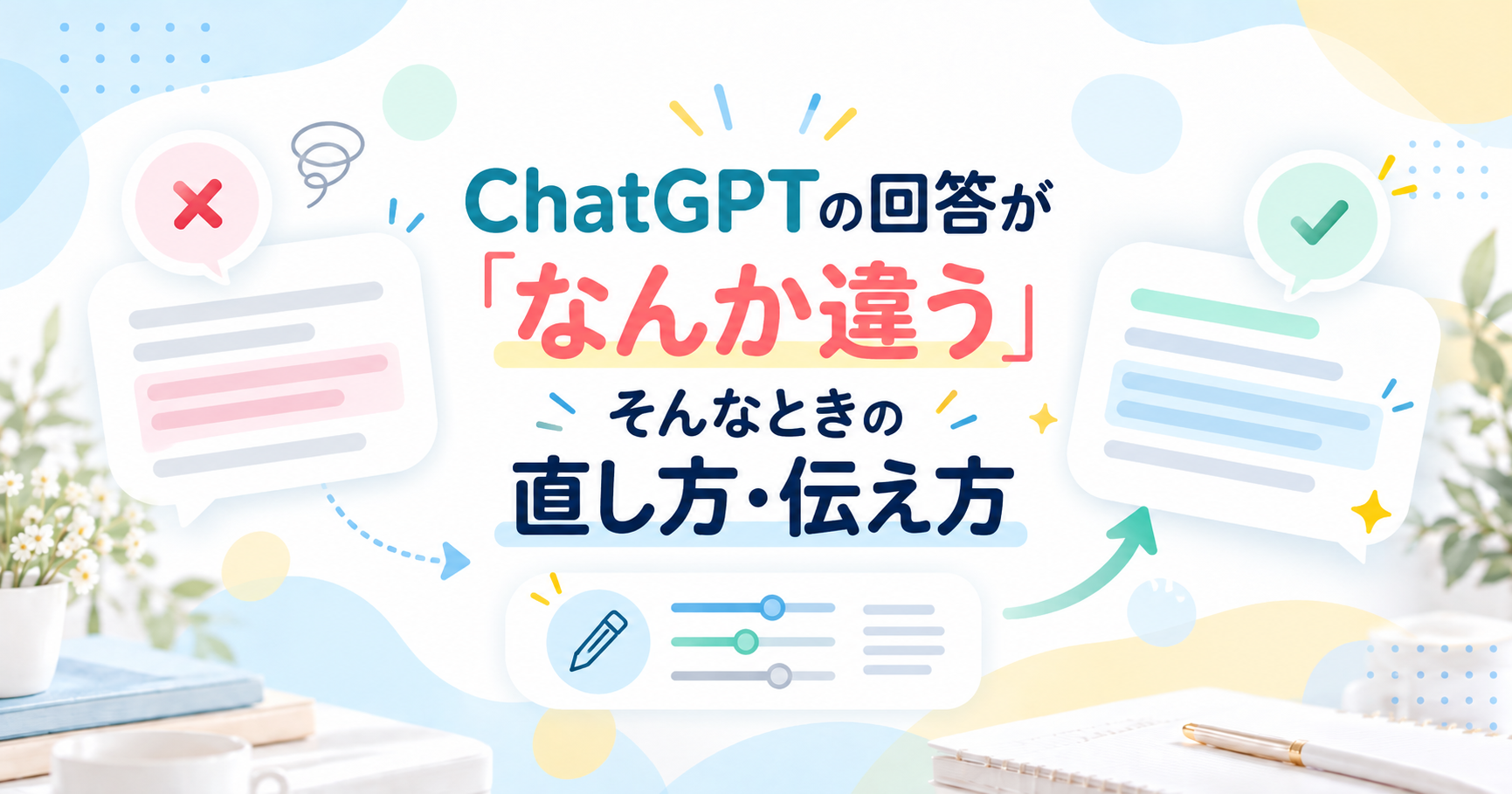 ChatGPTの回答が「なんか違う」…そんなときの直し方・伝え方